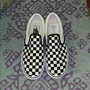 Checkered Platform Vans
